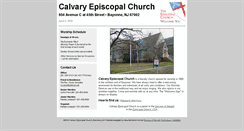 Desktop Screenshot of calvary-bayonne.dioceseofnewark.org