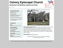 Tablet Screenshot of calvary-bayonne.dioceseofnewark.org